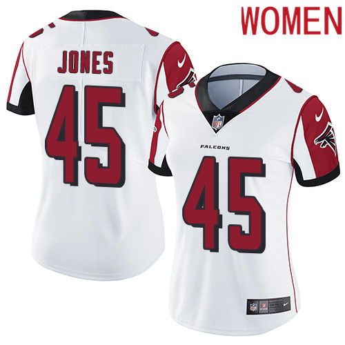 2019 Women Atlanta Falcons 45 Jones white Nike Vapor Untouchable Limited NFL Jersey